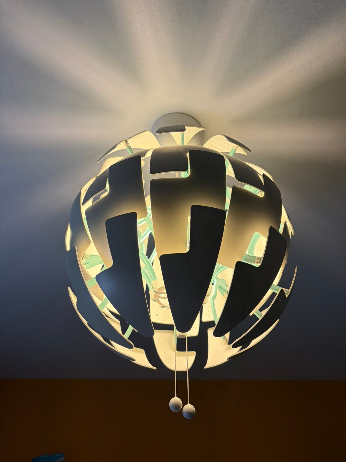 3 keer zelfde lamp PS 2014 ikea blauw/groen/turquoise, Ophalen, Zo goed als nieuw