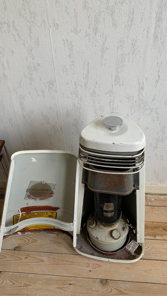 Onverwoestbare Petroleumkachel uit de jaren '60, Huis en Inrichting, Kachels, Ophalen of Verzenden, Gebruikt, Overige brandstoffen