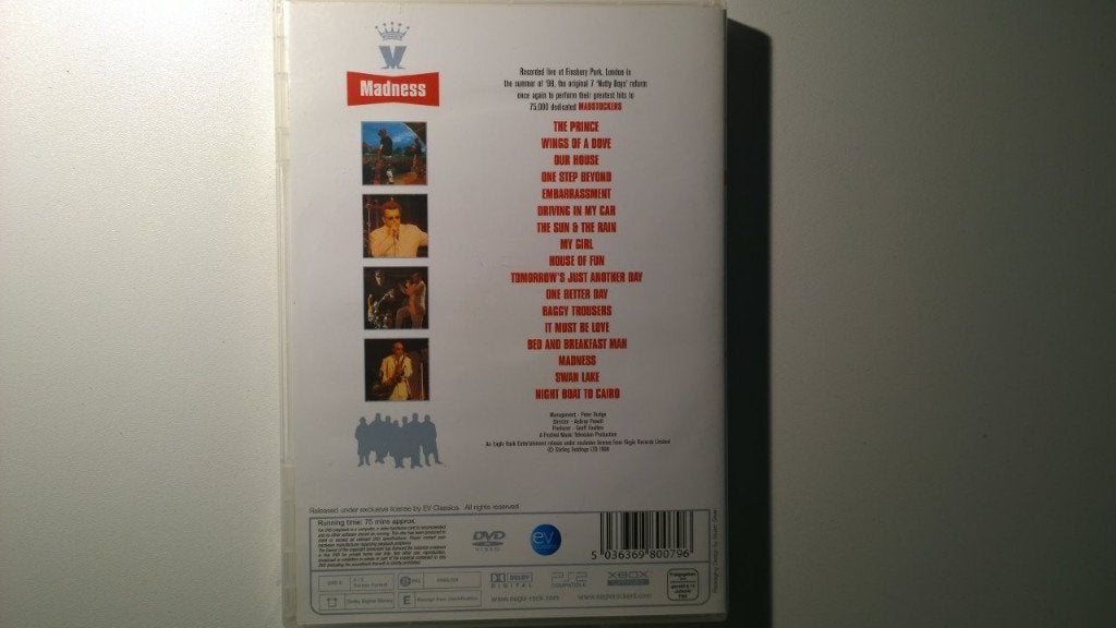 Madness - At Madstock (DVD), Alle leeftijden, Ophalen of Verzenden, Zo goed als nieuw