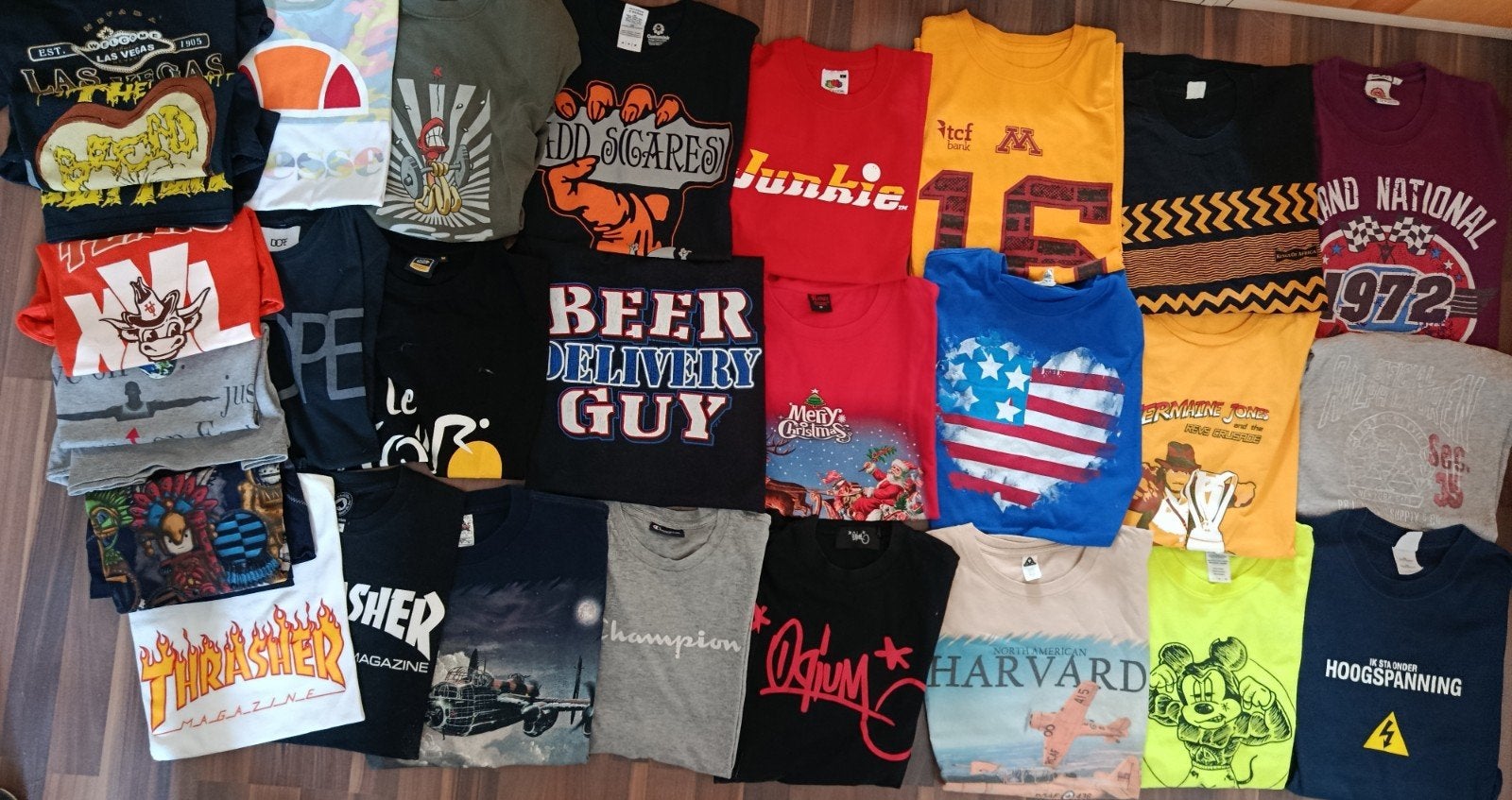 27 Vintage Shirts Jaren '90 & '00 & '10 - Maten S t/m XL, Ophalen, Gedragen, Overige maten, Overige kleuren