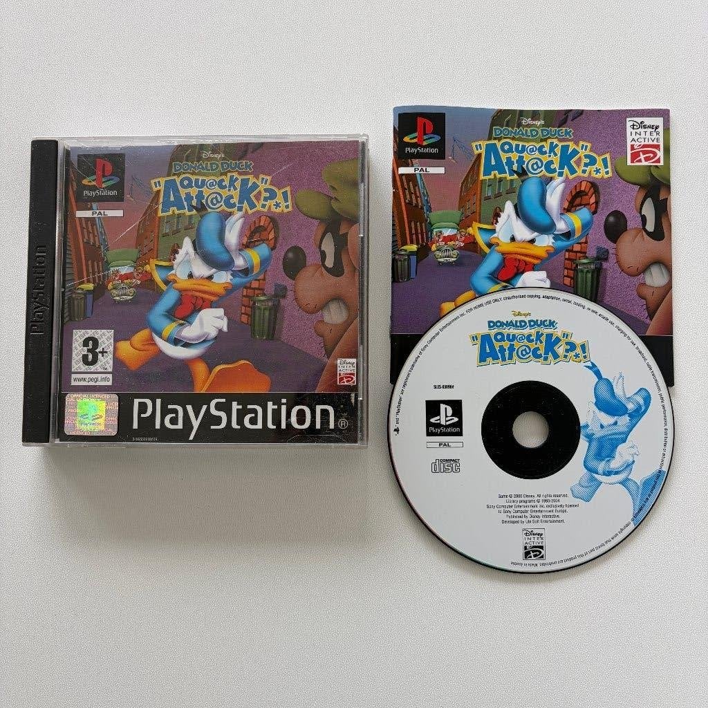 Donald Duck Quack Attack PS1 compleet –  PAL Disney, Spelcomputers en Games, Games | Sony PlayStation 1, Avontuur en Actie, 1 speler