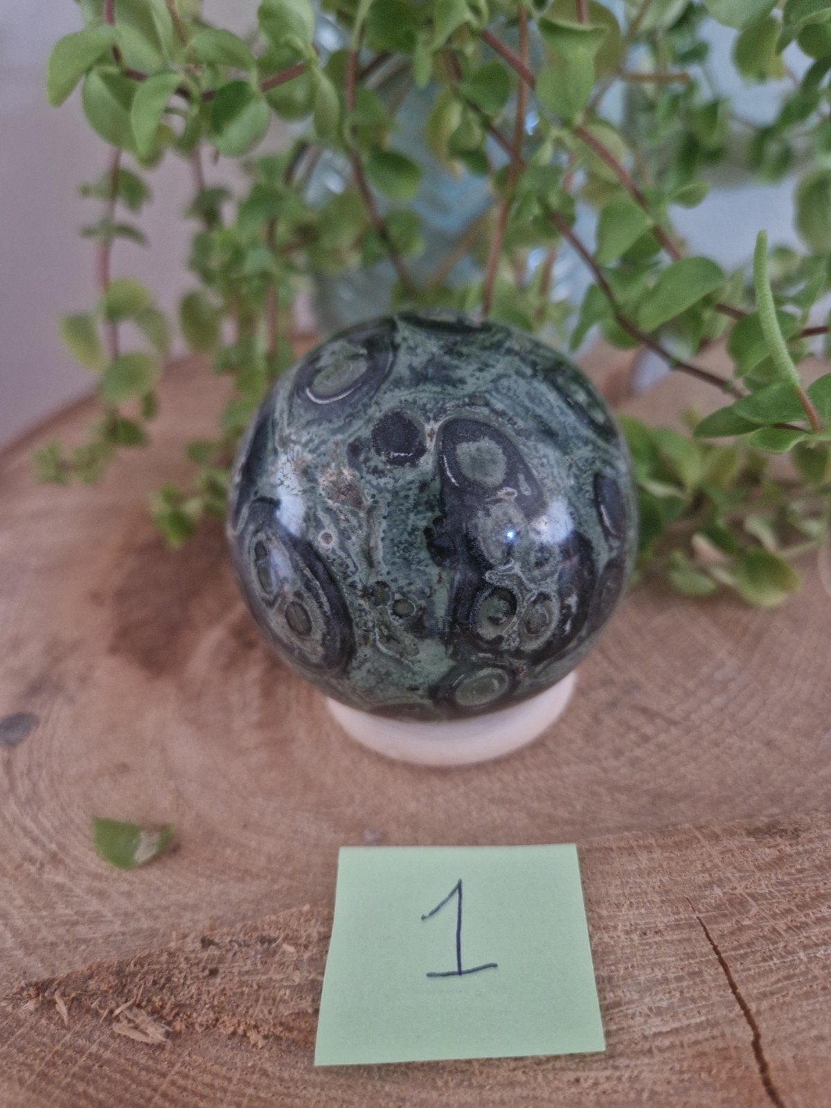 edelsteen bol 1 kabbala jaspis bol 311 gram 6cm, Ophalen of Verzenden, Nieuw