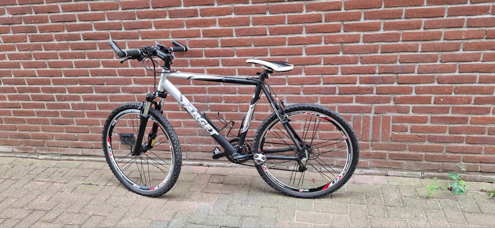 Target mountainbike., Gebruikt, Velgrem, 15 tot 20 versnellingen, Ophalen
