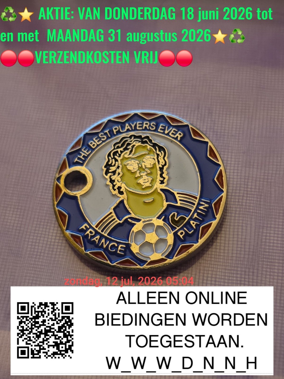 🔴🛒 Setje van 8 the best players ever muntjes, Verzenden