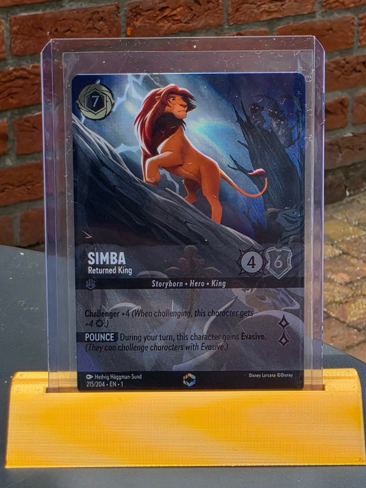 Simba 215/204 - Zeldzame Kaart Disney Lorcana, Ophalen of Verzenden, Nieuw