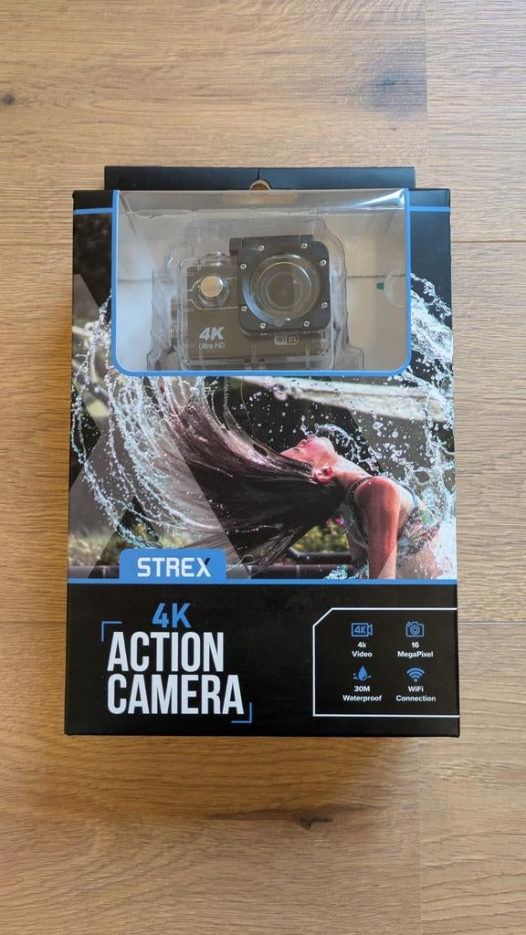 Strex Action Camera, 4K, waterproof, Audio, Tv en Foto, Actiecamera's, Ophalen of Verzenden, Overige merken