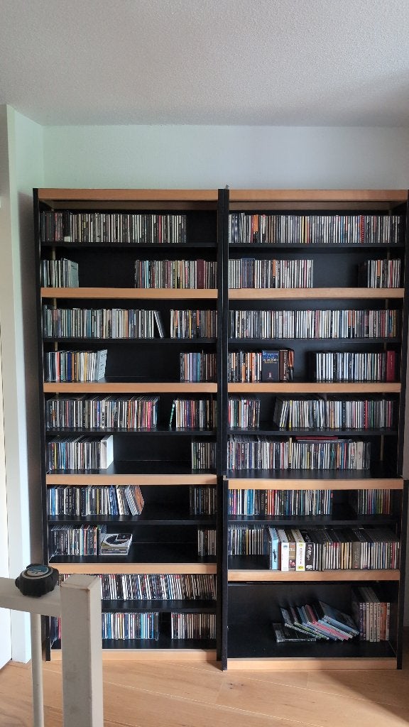 ondiepe kewlox cd en lp kast, Ophalen, Met plank(en), Gebruikt, 200 cm of meer
