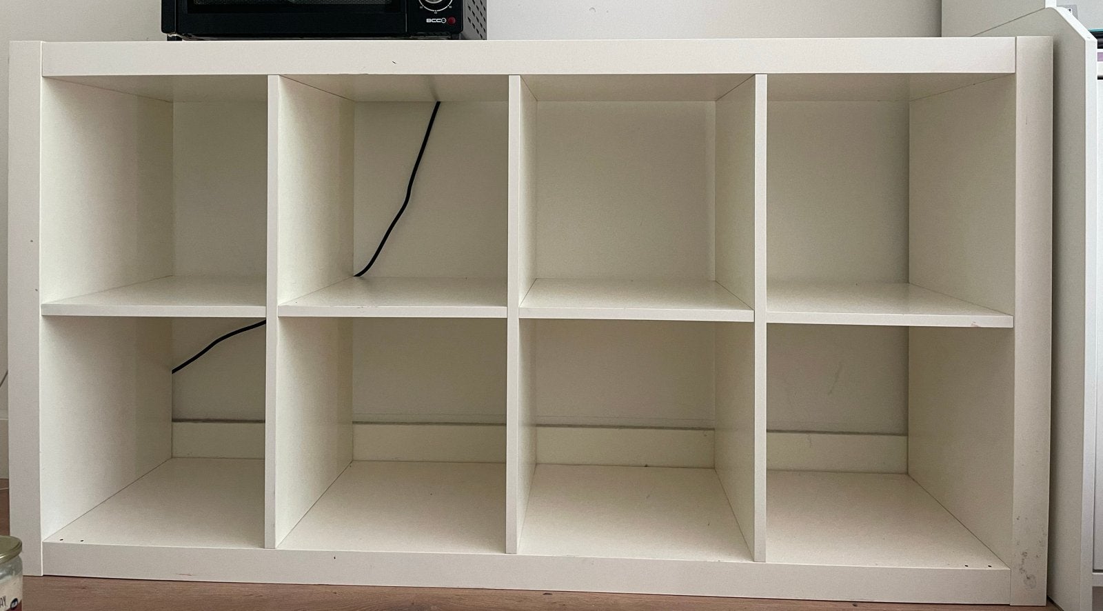Ikea Kallax open kast 2x4 vakken wit, Ophalen, Gebruikt