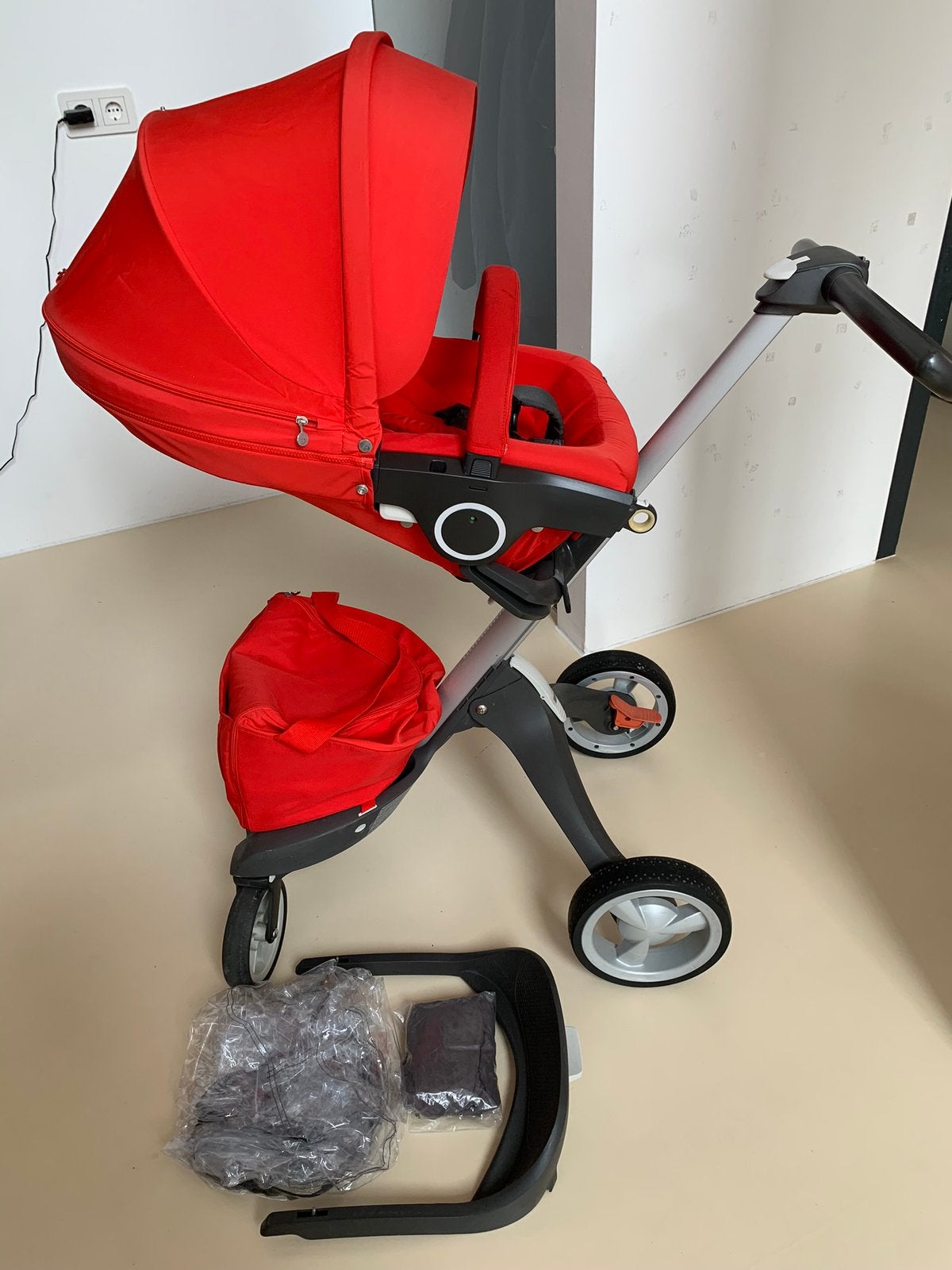 Stokke Xplory luxe kinderwagen, Verstelbare duwstang, Zo goed als nieuw, Ophalen, Kinderwagen