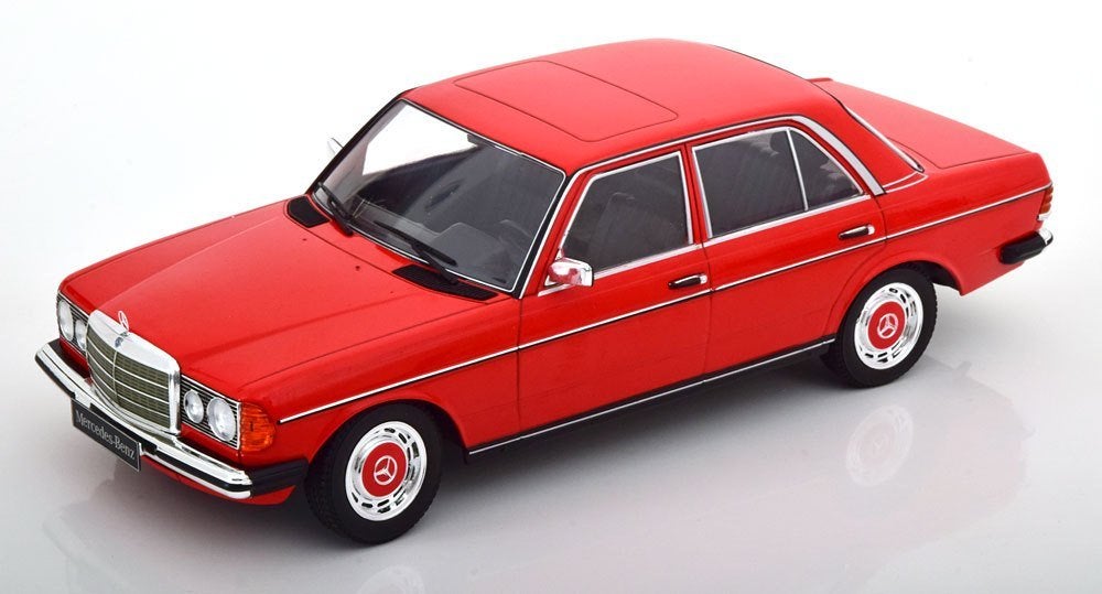 Mercedes-Benz 230E (W123) Limousine 1975 Rood 1-18 KK-Scale, Hobby en Vrije tijd, Modelauto's | 1:18, Overige merken, KK scale