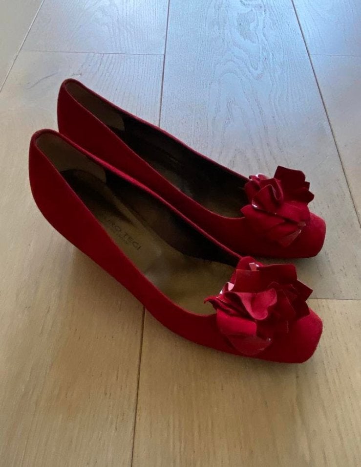 Mauro techi sleehak pump 40 nieuw, Pumps, Ophalen of Verzenden, Zo goed als nieuw, Rood