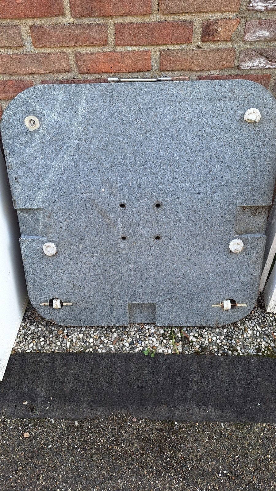 gratis grote zware parasolvoet, Tuin en Terras, Ophalen, Gebruikt