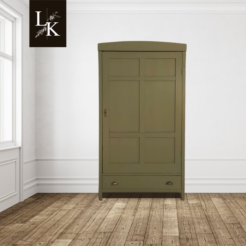 Landelijke klassieke kast, eendeurskast, legkast, linnenkast