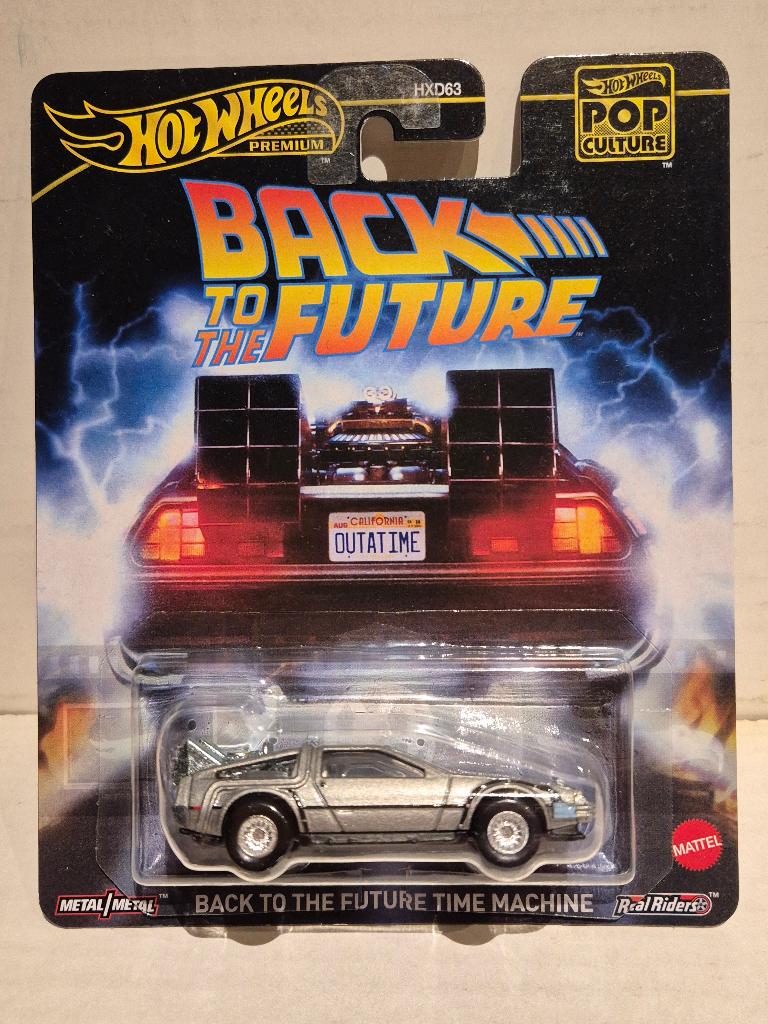 Hotwheels Premium 1/64 Back To The Future Time Machine, Ophalen of Verzenden, Nieuw, Auto