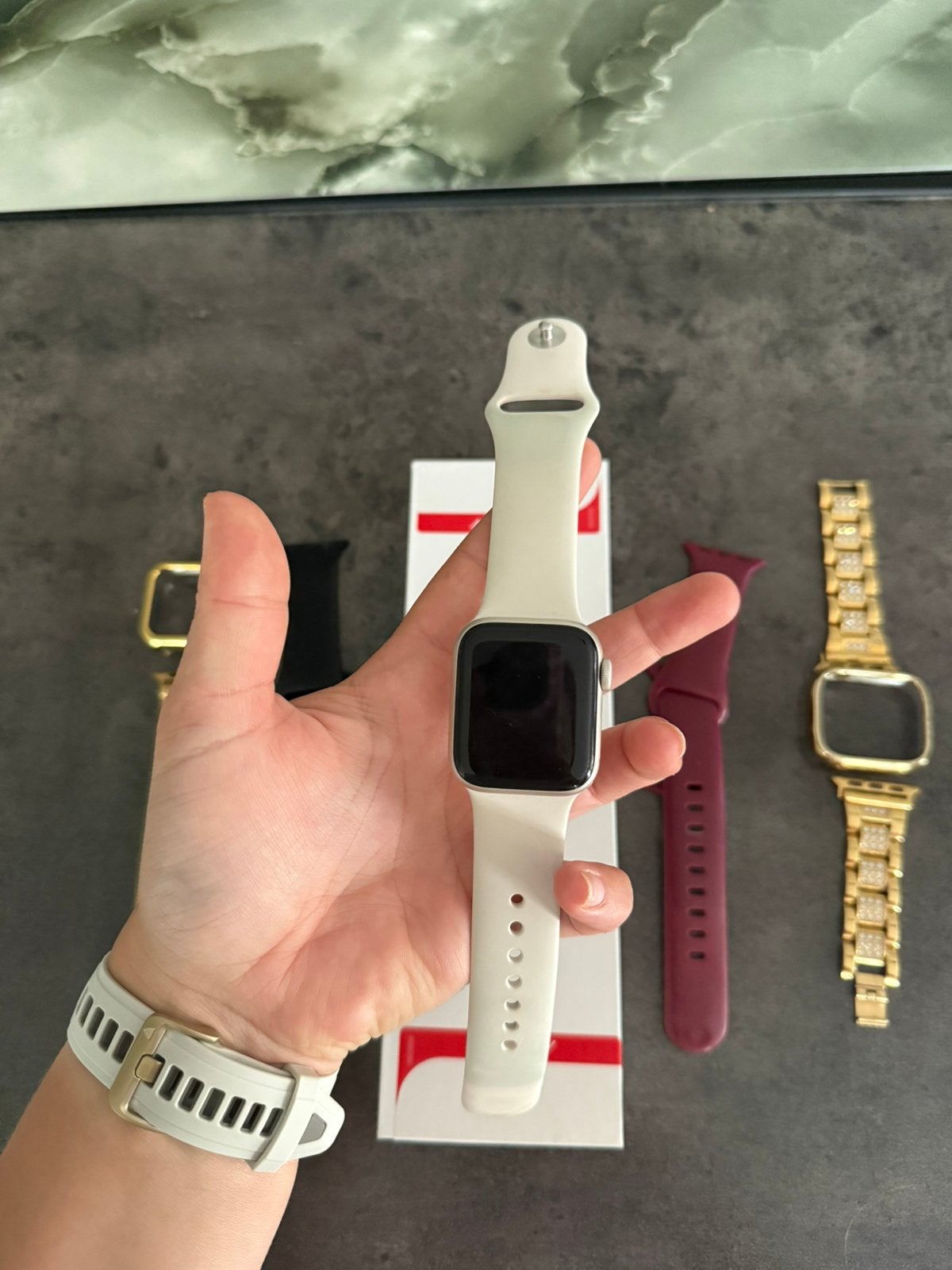 Apple watch SE 40 mm, IOS, Ophalen of Verzenden, Waterdicht, Zilver