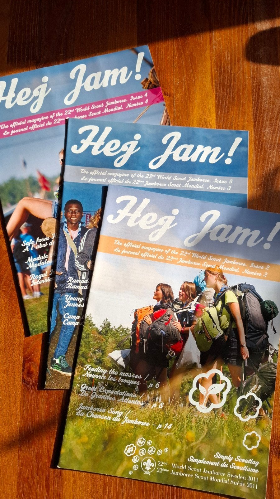 Scouting "Hej Jam!" magazine WJ2011 (3 stuks), Ophalen of Verzenden, Boek of Tijdschrift
