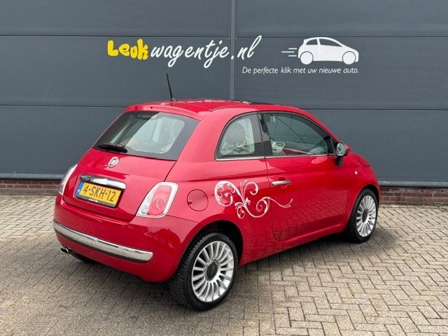 Fiat 500 0.9 TwinAir Lounge *pano *airco *leder *lichtm. *NL, Auto's, Fiat, Voorwielaandrijving, Euro 5, 86 pk, Gebruikt