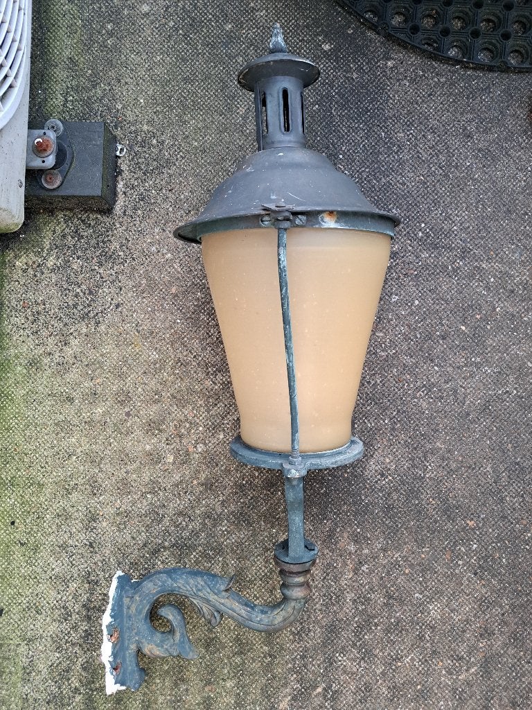 Klassieke Gietijzeren Wandlantaarn / Buitenlamp –  Gevellamp, Ophalen of Verzenden