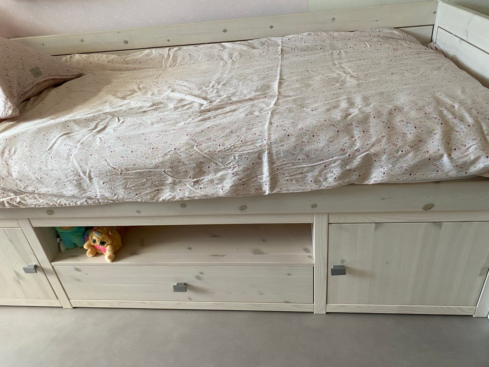 Lifetime Kajuitbed met opbergruimte en uitbreidingsmogelijkh, Ophalen, Verstelbaar, 90 cm, Eenpersoons