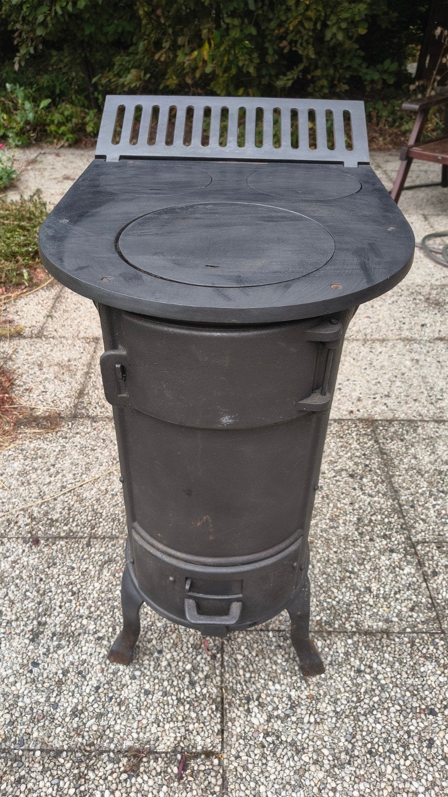 gietijzeren potkachel, Ophalen, Nieuw, Potkachel