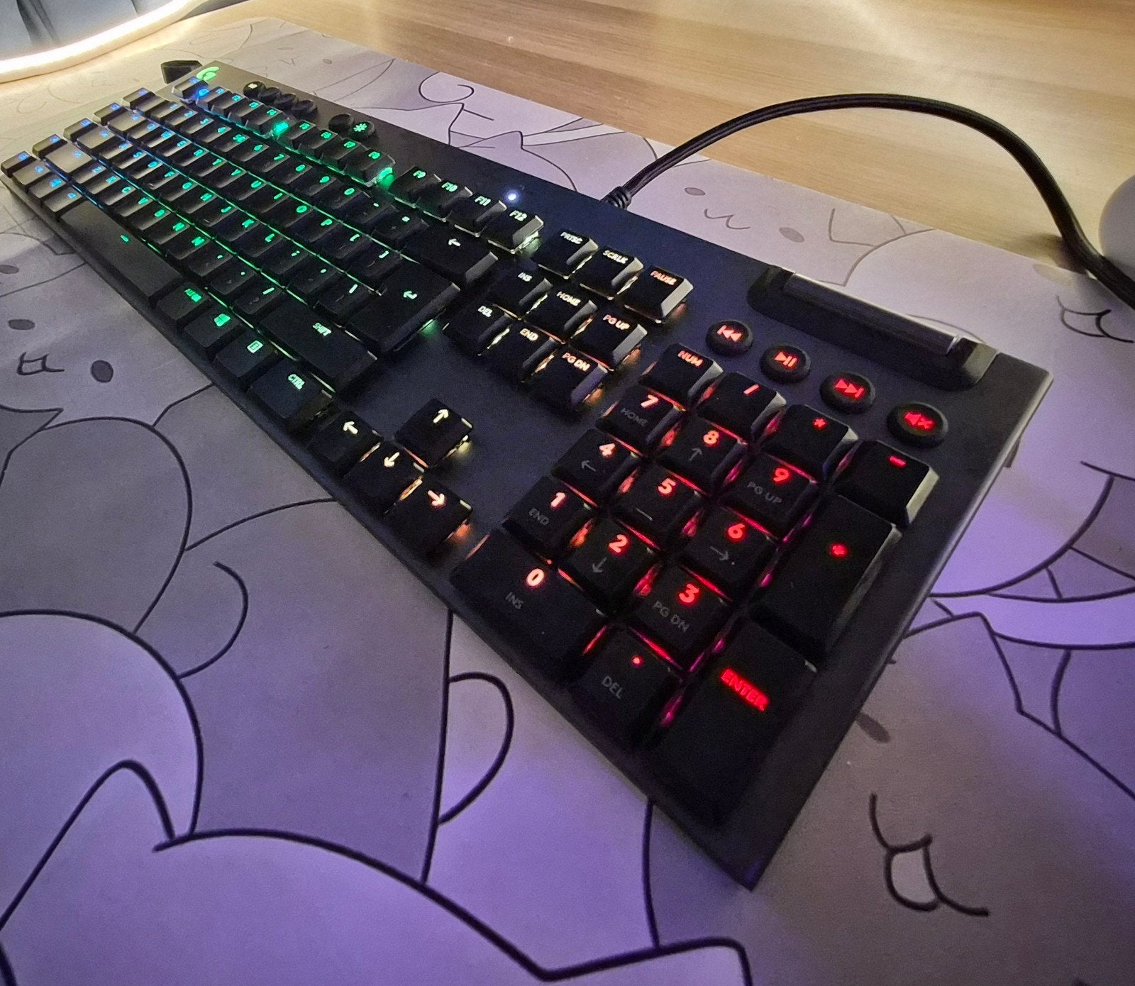 Logitech G815 gaming keyboard, Logitech, Ophalen of Verzenden, Zo goed als nieuw, Qwerty