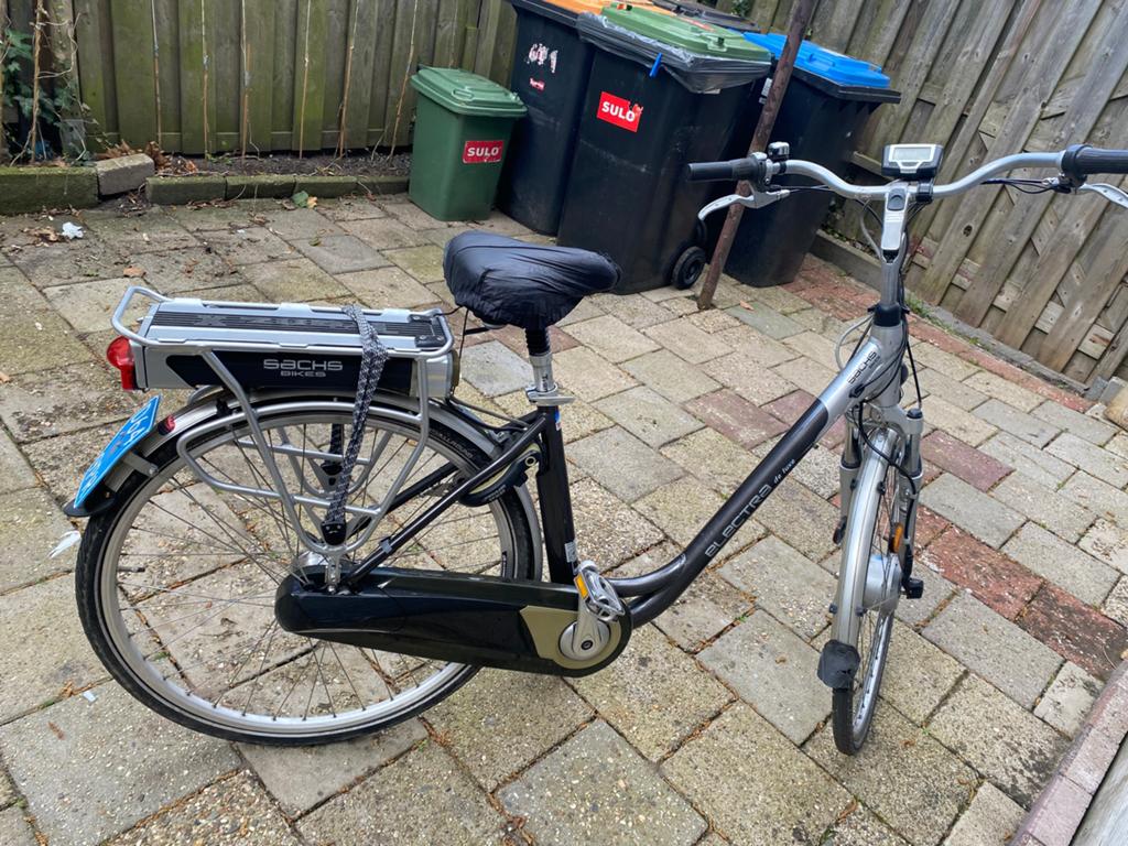 Sachs electra de Luxus met gashendel, Ophalen, Zo goed als nieuw, Overige merken