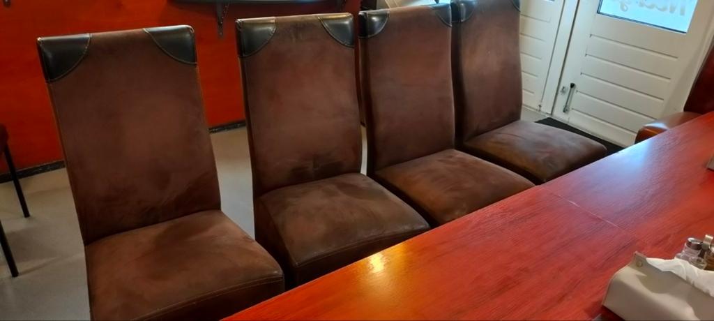 Eettafel stoelen, Huis en Inrichting, Ophalen of Verzenden, Gebruikt, Rechthoekig, 50 tot 100 cm