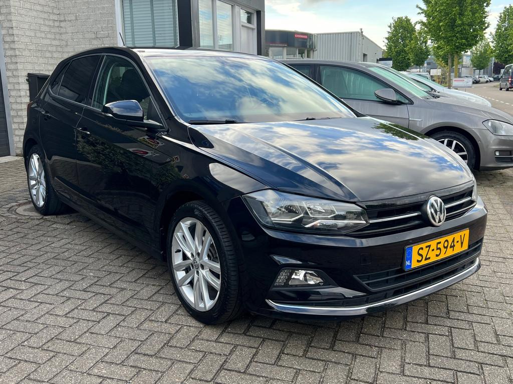 Volkswagen Polo 1.0 TSI Highline *Apple carplay*LM velgen*, Voorwielaandrijving, Stof, Euro 6, Zwart