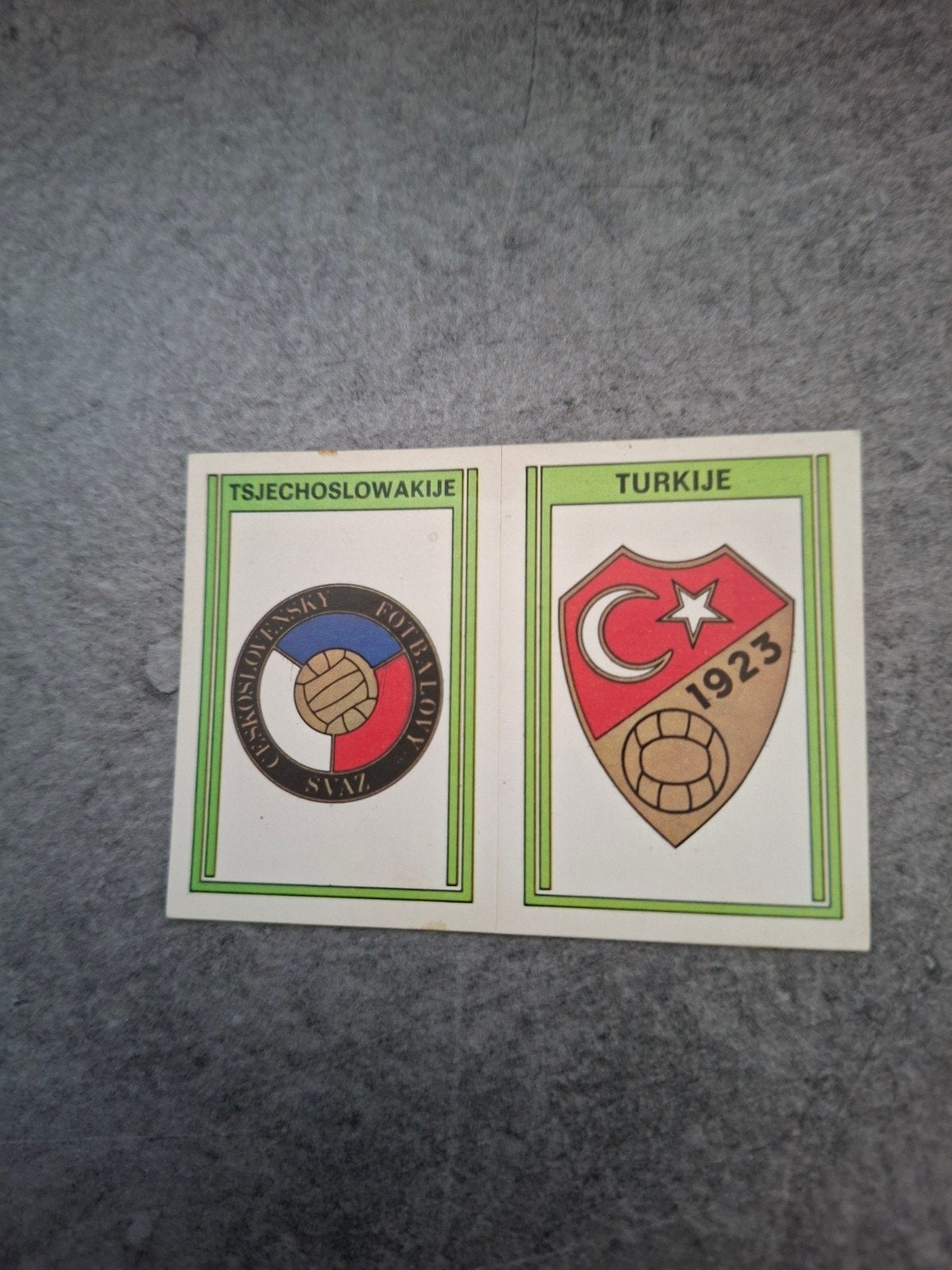 Panini sticker Voetbal 78. Tjechoslowakije/Turkije., Ophalen of Verzenden, Zo goed als nieuw, Sticker