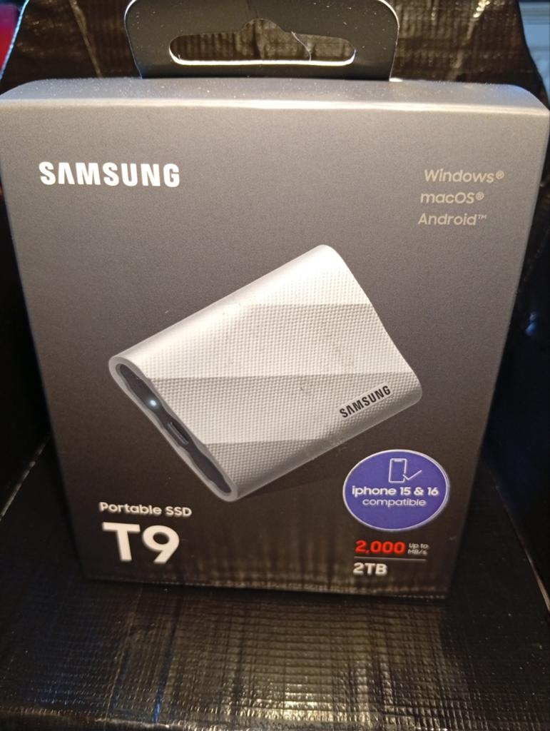 Samsung T9 SSD. 2TB, Computers en Software, Harde schijven, Nieuw, Ophalen of Verzenden, Samsung, Laptop