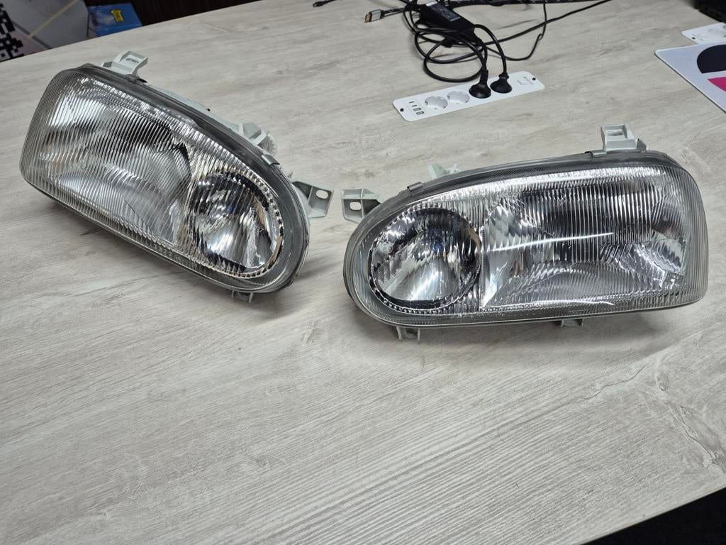Koplampen Golf 3 Cabrio - Set Links & Rechts, Auto-onderdelen, Ophalen of Verzenden