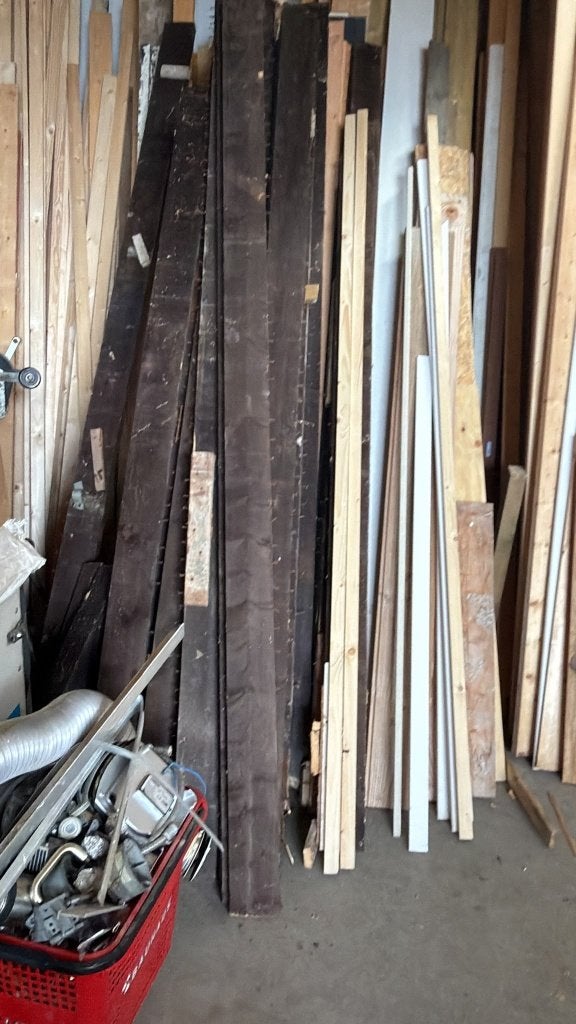 Vuren balken, Doe-het-zelf en Verbouw, Hout en Planken, Ophalen, Gebruikt, 250 tot 300 cm, 50 mm of meer