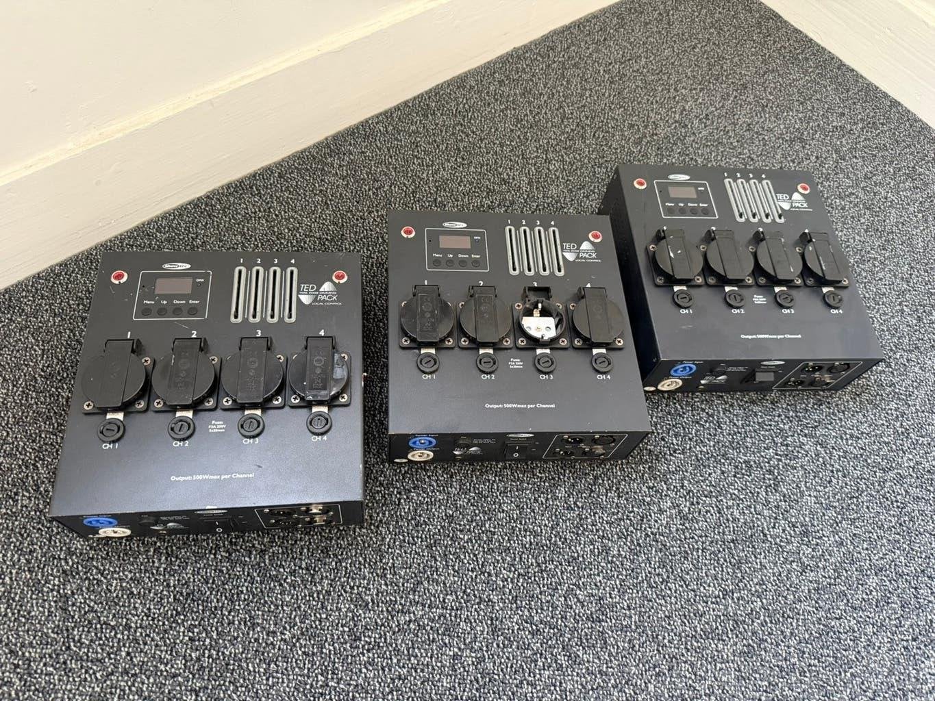 3 x Showtec TED-pack LC (local control) met kleine defecten, Ophalen of Verzenden, Gebruikt, Overige typen