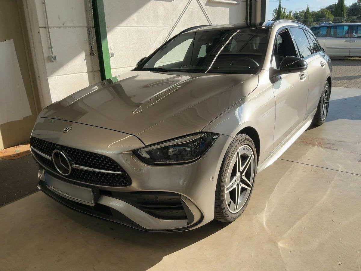 Mercedes-Benz C-klasse 300 e AMG Line Pano|Dealer onderh|Tre, Auto's, Automaat, Achterwielaandrijving, Gebruikt, 4 cilinders