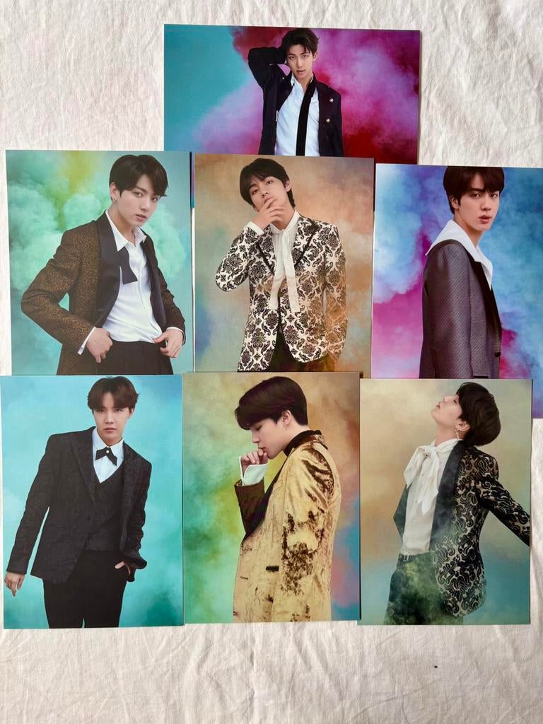 Kpop BTS x VT postcard set, Ophalen of Verzenden, Zo goed als nieuw, Foto of Kaart