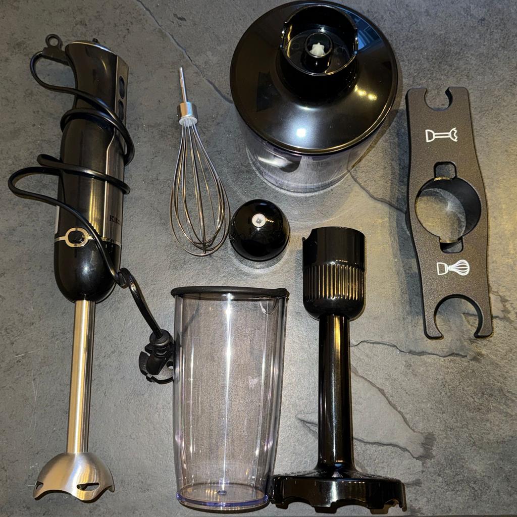 Staafmixer Set - Zwart, nieuw, Minder dan 1 liter, Ophalen of Verzenden, Nieuw, 2 snelheden
