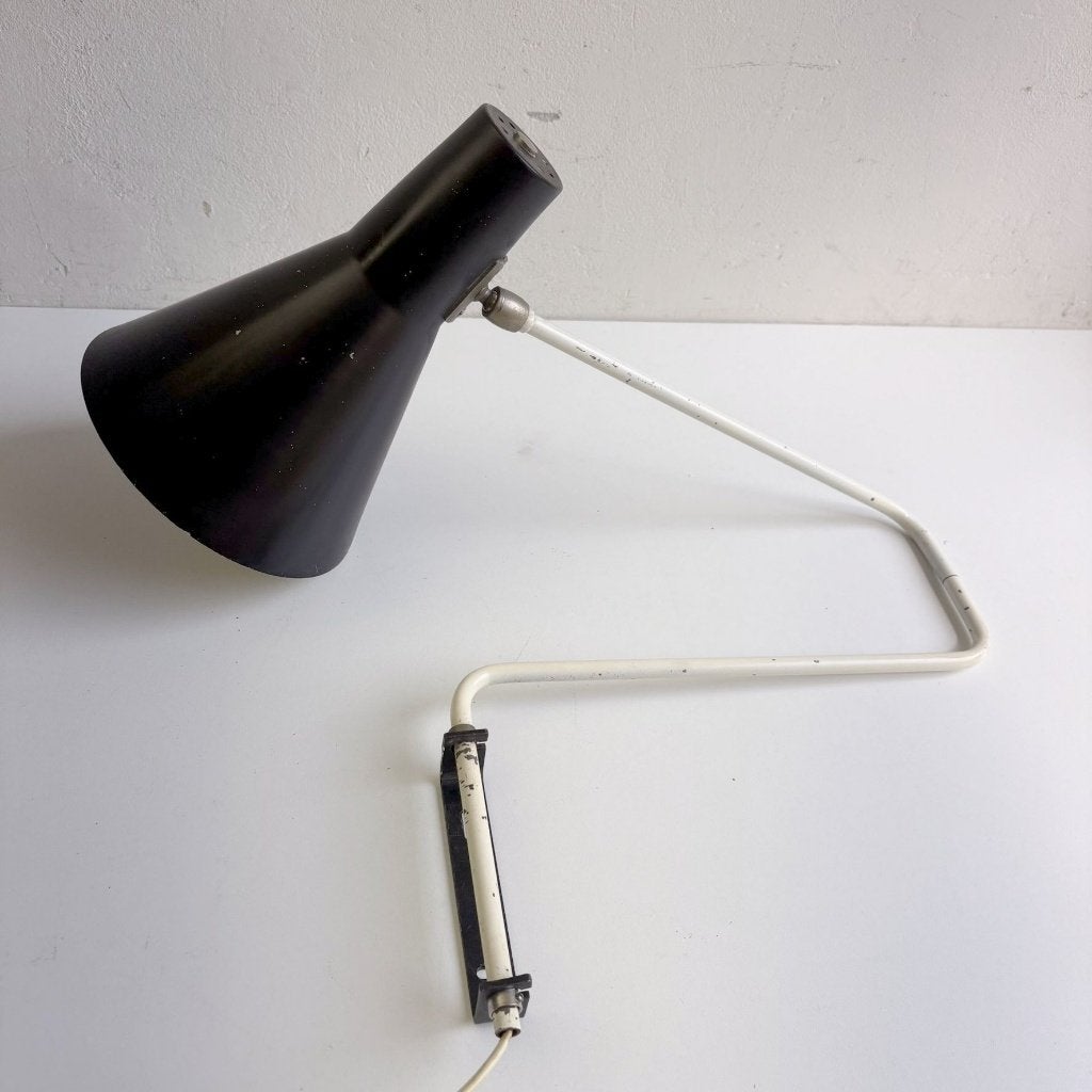 Anvia paperclip wandlamp zwart, Anvia, Gebruikt, Met schakelaar, Ophalen of Verzenden