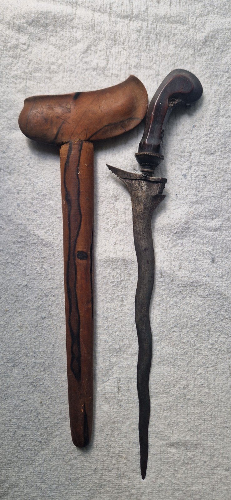 Antieke Indonesische Kris/Slangendolk - Authentiek Handwerk, Antiek en Kunst, Ophalen of Verzenden