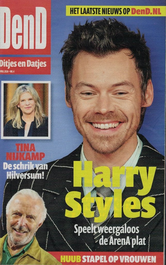Harry Styles in DenD Magazine - april 2026., Verzenden, Zo goed als nieuw, Muziek, Film of Tv