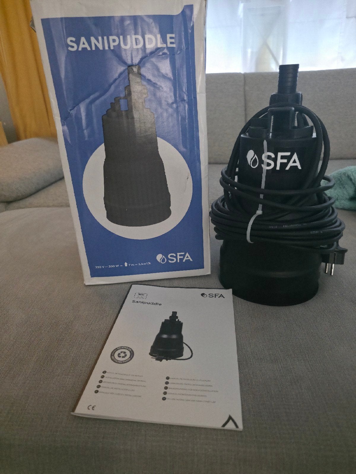 SFA Sanipuddle Vlakzuiger Dompelpomp (Dweildroog), Ophalen of Verzenden