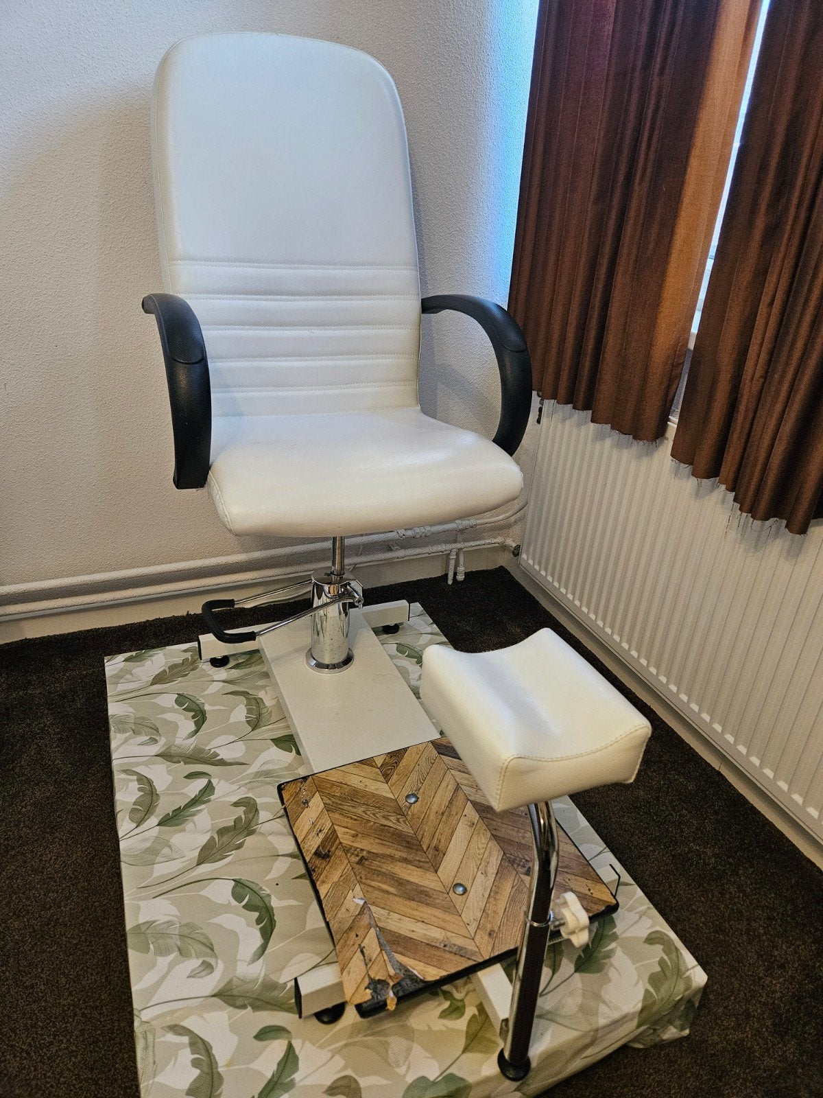 pedicurestoel verstelbaar voeten nagels pedicure, Ophalen, Gebruikt, Wit, Handen en Nagels
