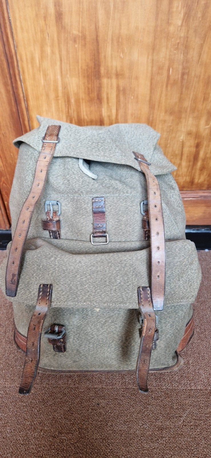 Vintage Militair Rugzak en Uitrusting - Zwitsers Leger, Verzamelen, Ophalen of Verzenden, Landmacht, Overige gebieden, Overige typen