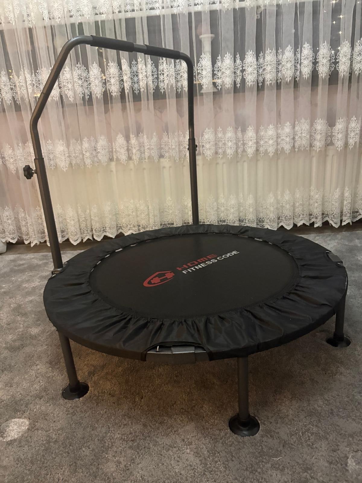 Fitness Trampoline met Handvat - Home Fitness Code, Ophalen, Zo goed als nieuw