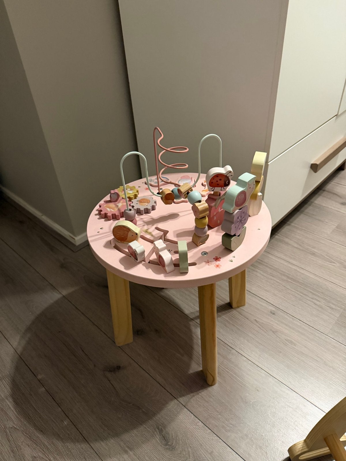 Little Dutch Speeltafel Roze - Houten Activiteitentafel, Ophalen, Zo goed als nieuw, Overige typen
