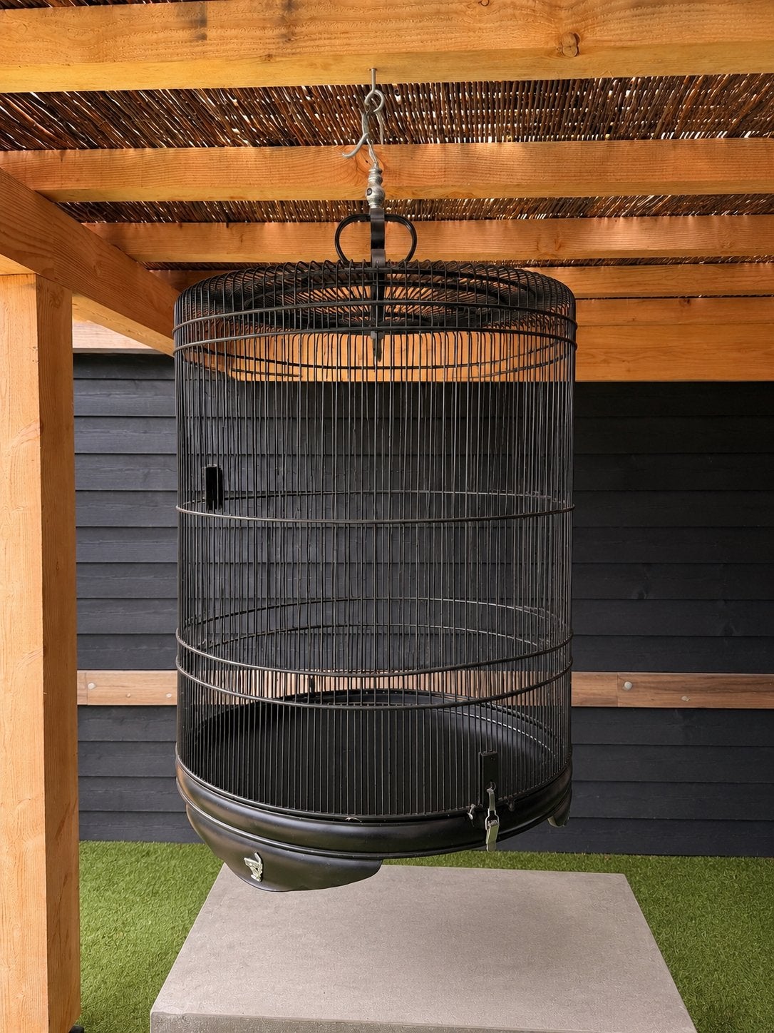 Prachtige handgemaakte houten bali kooi, Ophalen, Hout, Vogelkooi