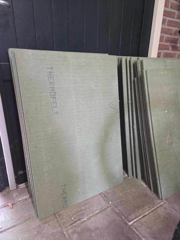 Ondervloer Thermofelt 7mm (ca. 45-50m2), Ophalen, Overige materialen, Minder dan 4 cm, 15 m² of meer