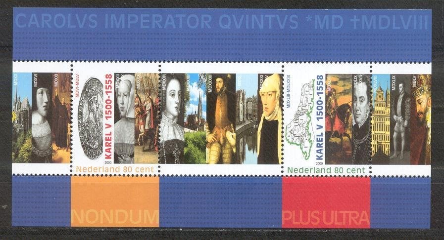 Nederland nr. 1877 Blok 300e geboortedag Karel V postfris, Postzegels en Munten, Postzegels | Nederland, Verzenden, Na 1940, Postfris