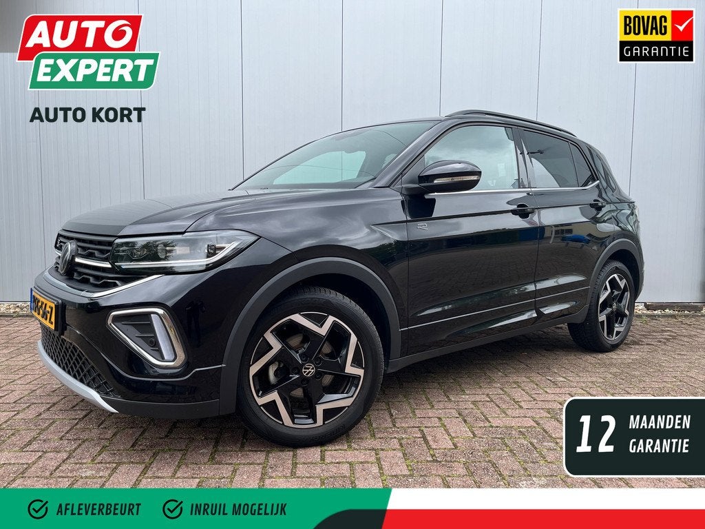 Volkswagen T-CROSS 1.5 TSI R-Line Edition aut | Trekhaak | S, Auto's, Volkswagen, 4 cilinders, Zwart, Automatische klimaatregeling