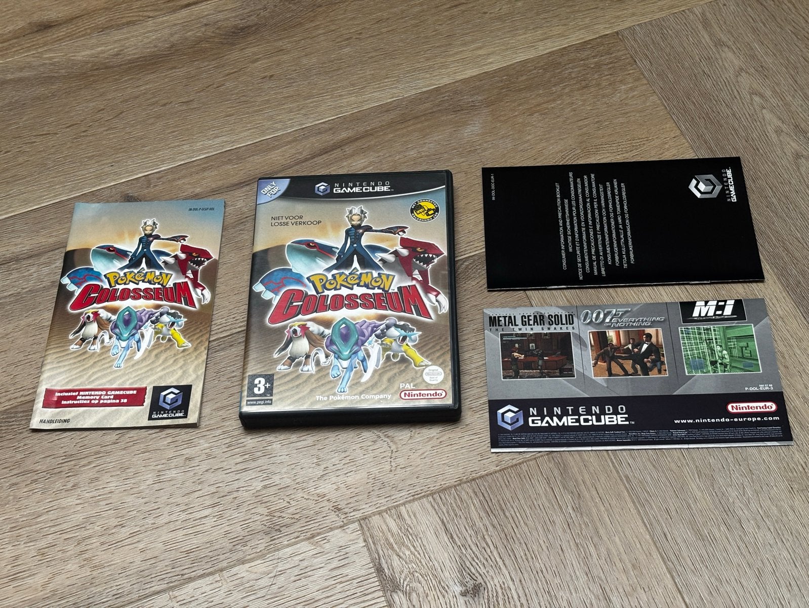 Pokemon Colosseum & Box Ruby & Sapphire CIB Gamecube, 1 speler, Ophalen of Verzenden, Zo goed als nieuw, Role Playing Game (Rpg)