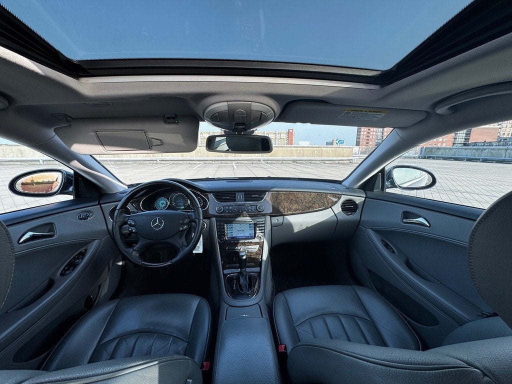 Mercedes-Benz CLS-klasse 350 V6 AUT PANO LEER CRUISE CLIMA, Auto's, Mercedes-Benz, Automaat, Achterwielaandrijving, Gebruikt, Blauw